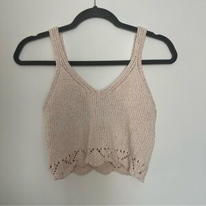 Women's Knit Tank Top - Cream